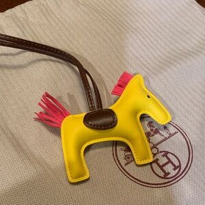 Authentic Hermes Leather horse 🐴 charm . Must have for Kelly or Birkin.Brand new